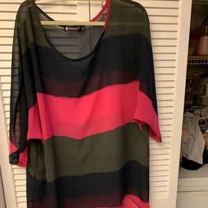 Allegra XL sheer top